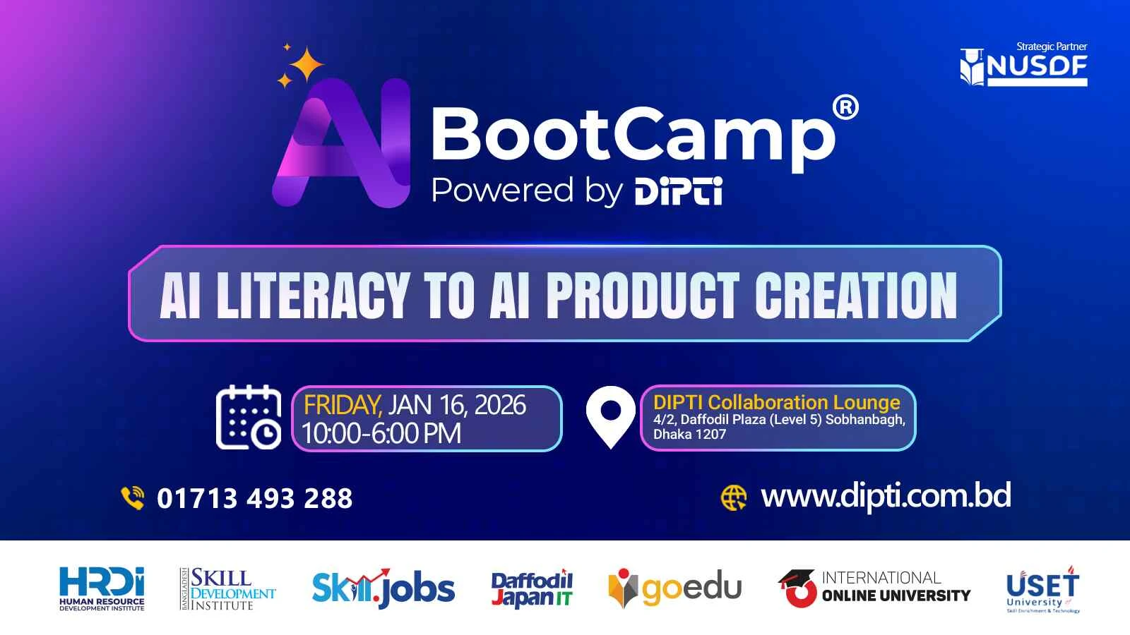 AI BootCamp-Powered by DIPTI